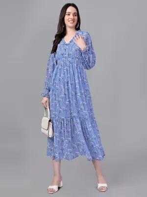 Masakali.co dresses for Women western wear Sky Blue Maxi Dress