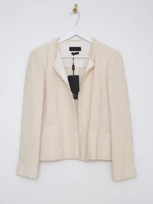 Massimo Dutti chic boxy blazers cream