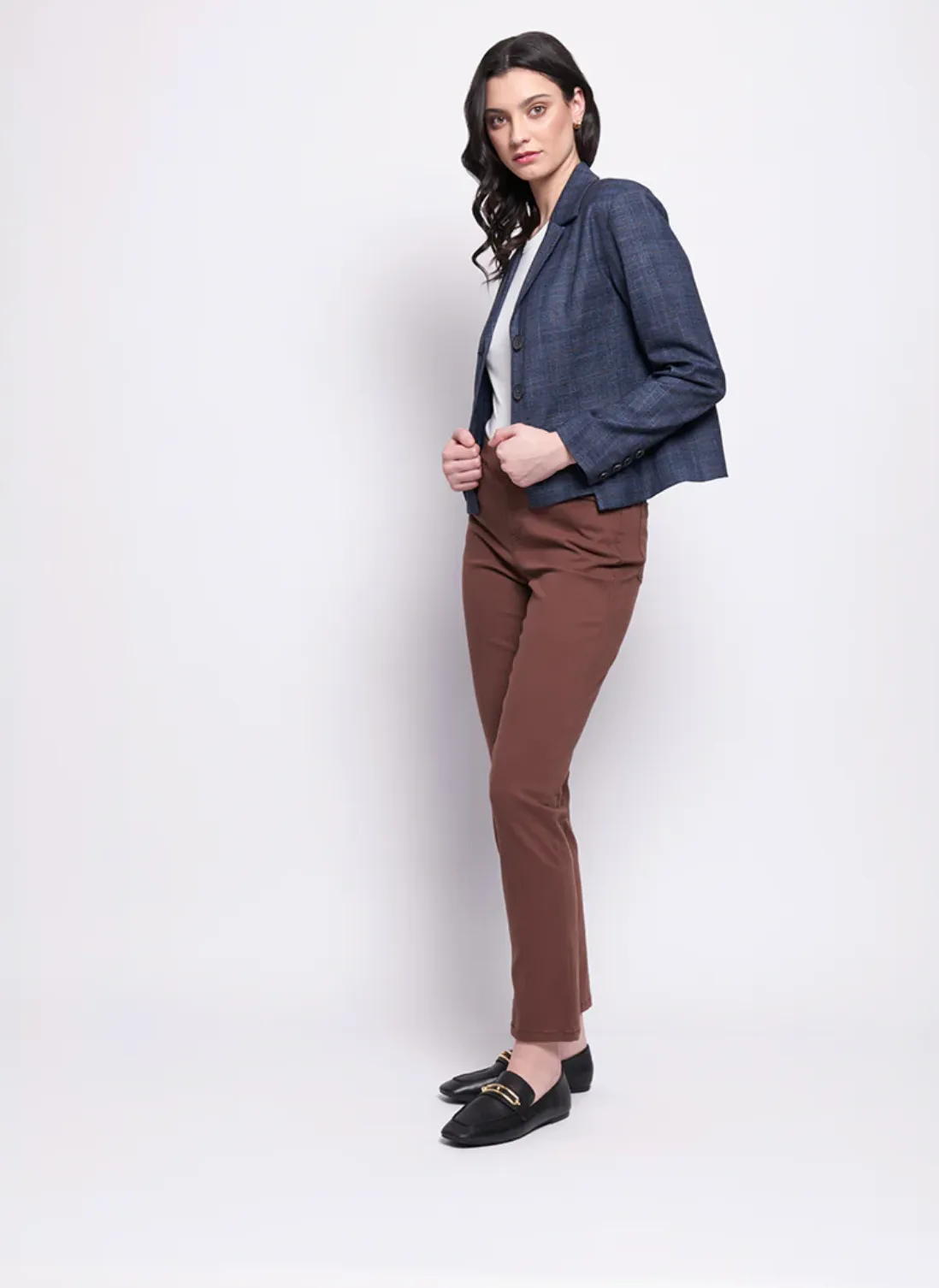 MATCH MAKER JACKET - DARK BLUE CHECK