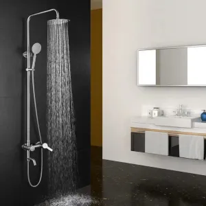 MaxTen Stainless Steel 3-in-1 Hot & Cold Mixer Shower Set - ST60-308 & ST60-308BL