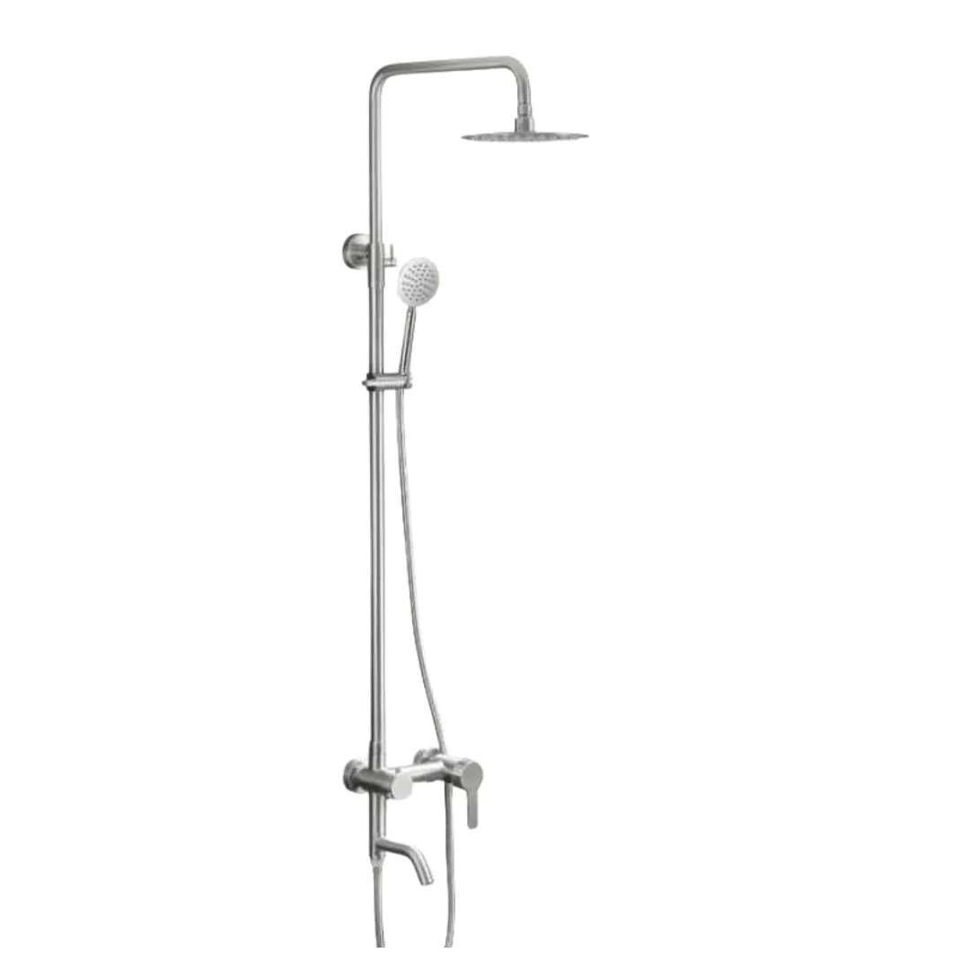 MaxTen Stainless Steel 3-in-1 Hot & Cold Mixer Shower Set - ST60-308 & ST60-308BL