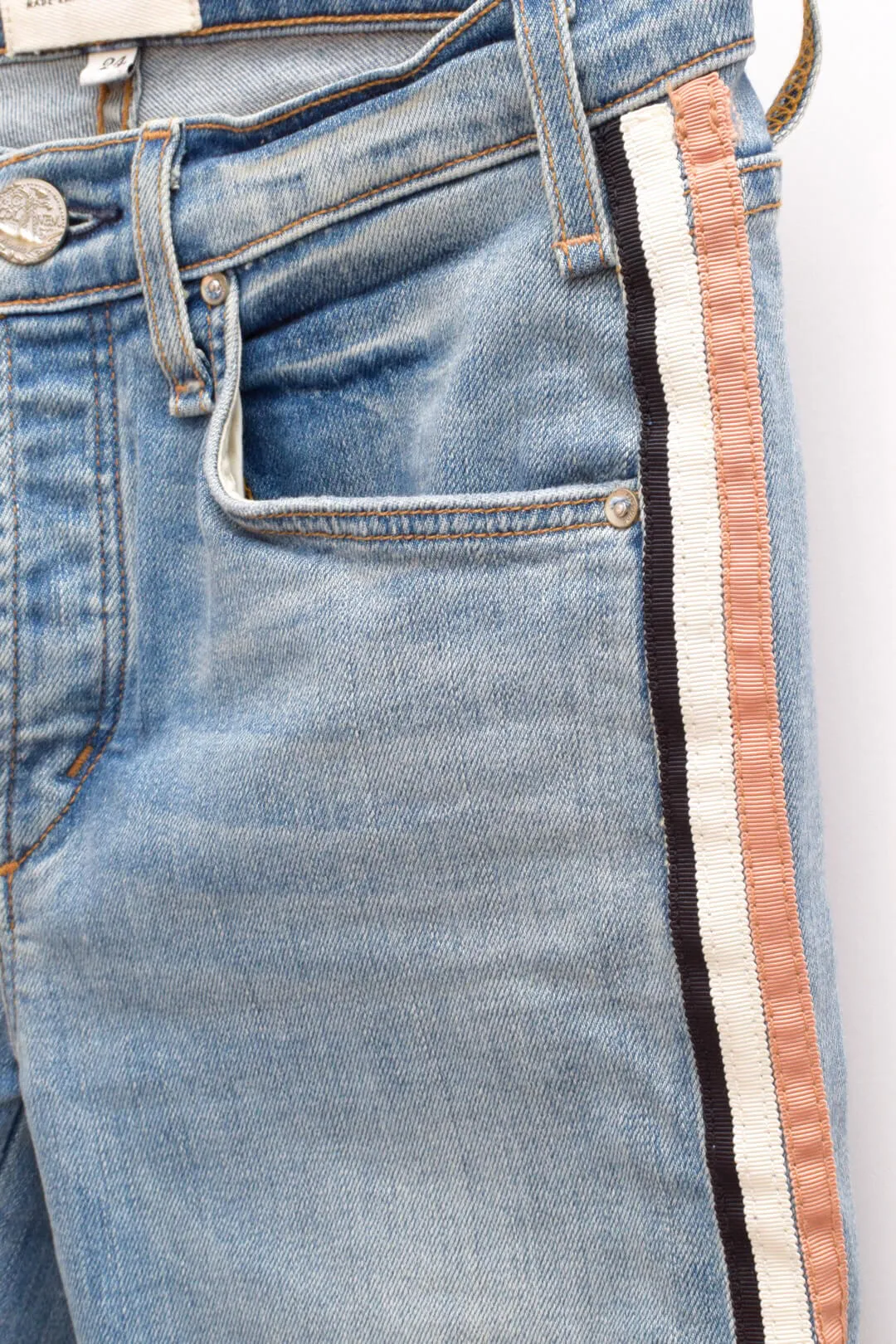 Mcguire Ankle Jean with Stripe Up The Side