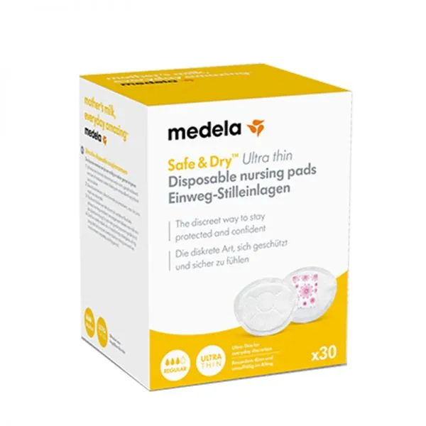 Medela Safe & Dry Ultra thin Disposable Bra Pads (30s)