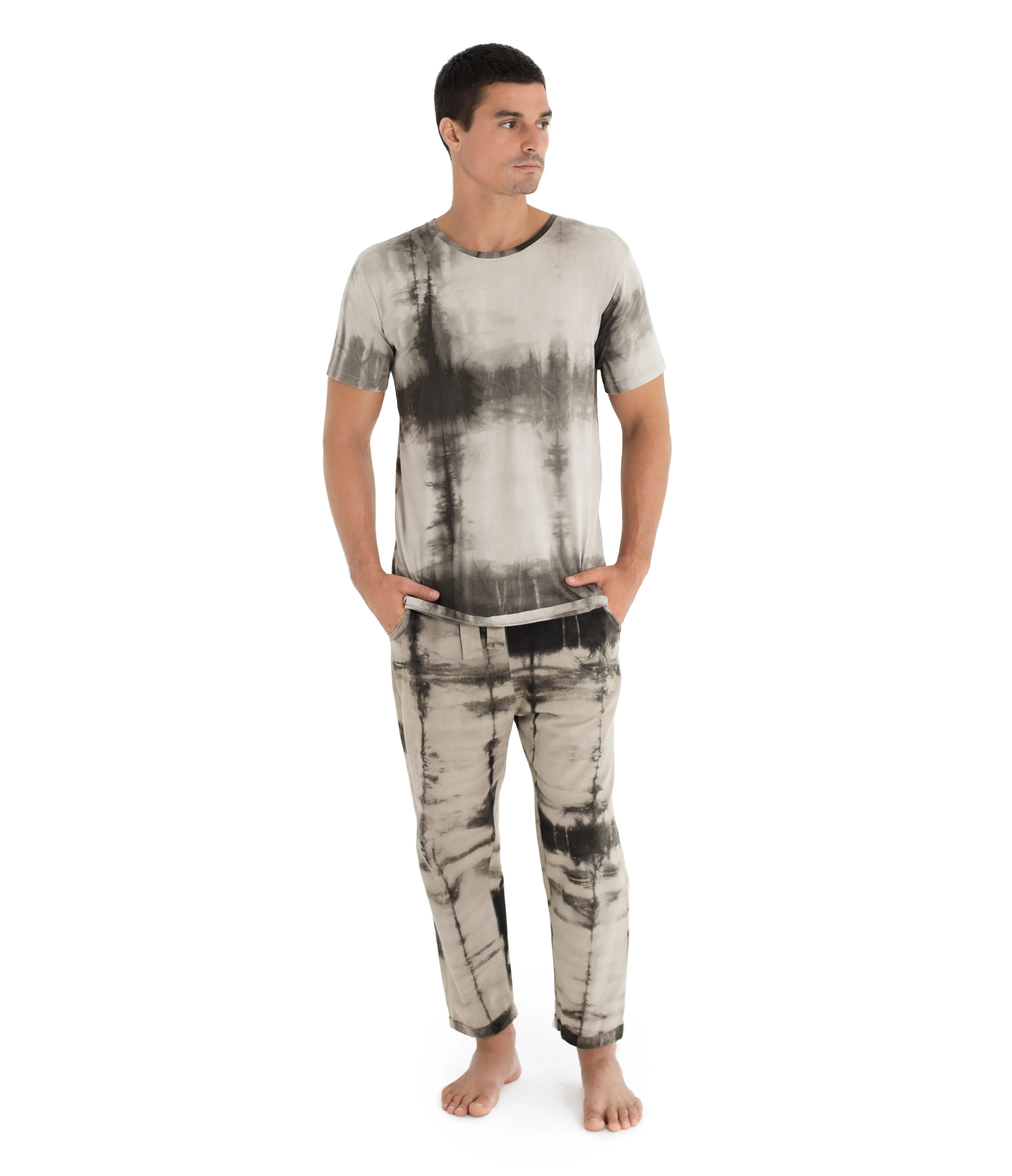 Men T - shibori