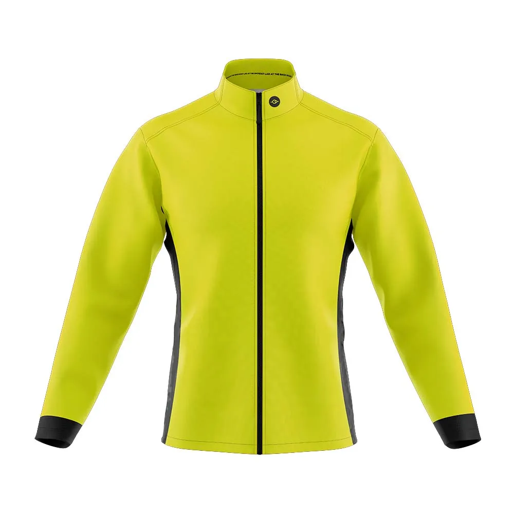 Mens Mizzly Hi Vis Wind Water Resistant Cycling Jacket