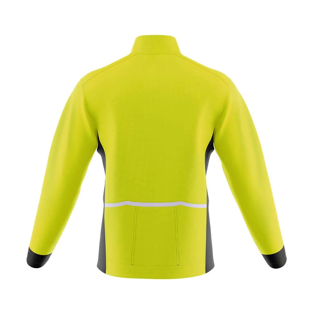 Mens Mizzly Hi Vis Wind Water Resistant Cycling Jacket