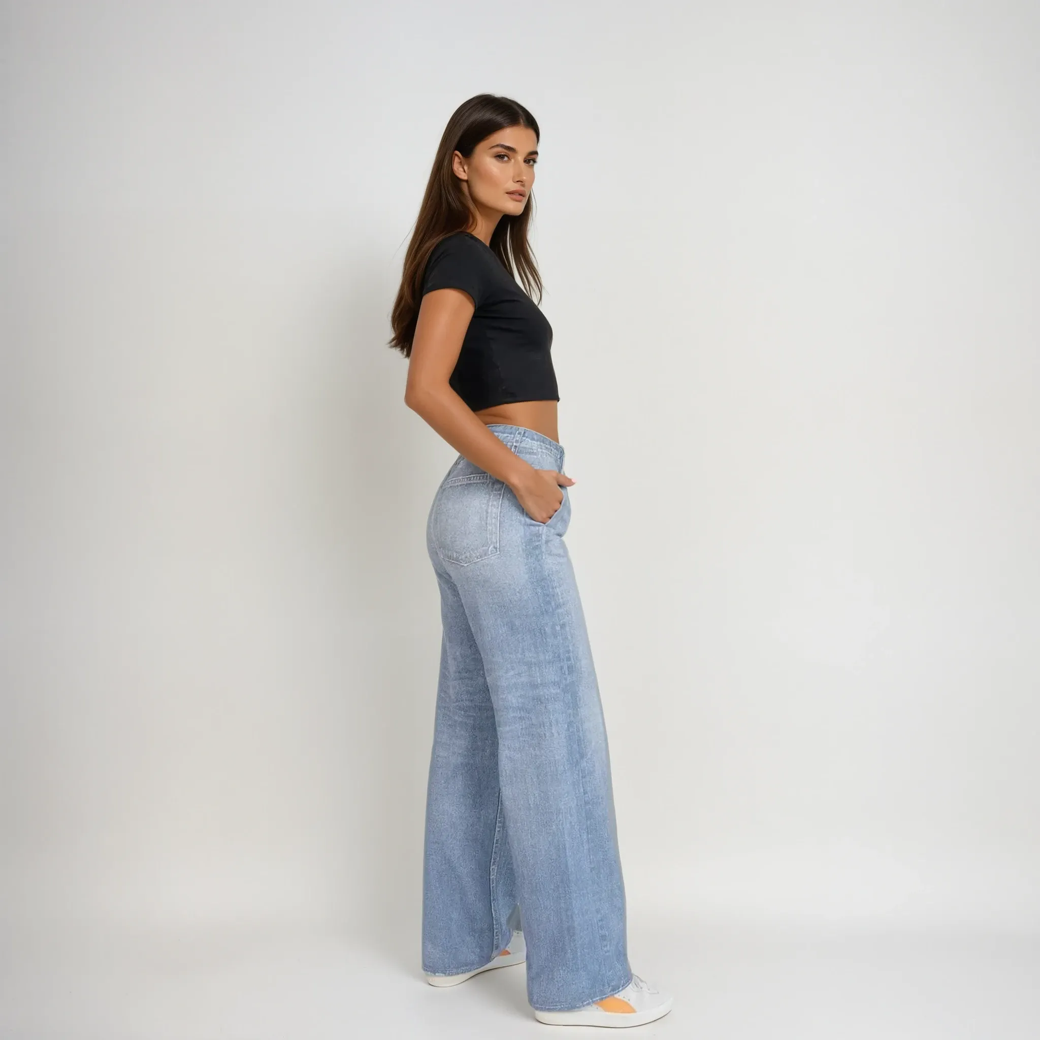 Mirage Denim Wide Leg - Light Wash