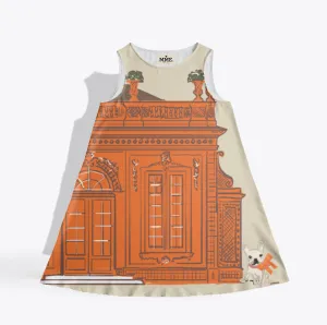MME.MINK FRAIS SCARF DRESS - CLEMENTINE