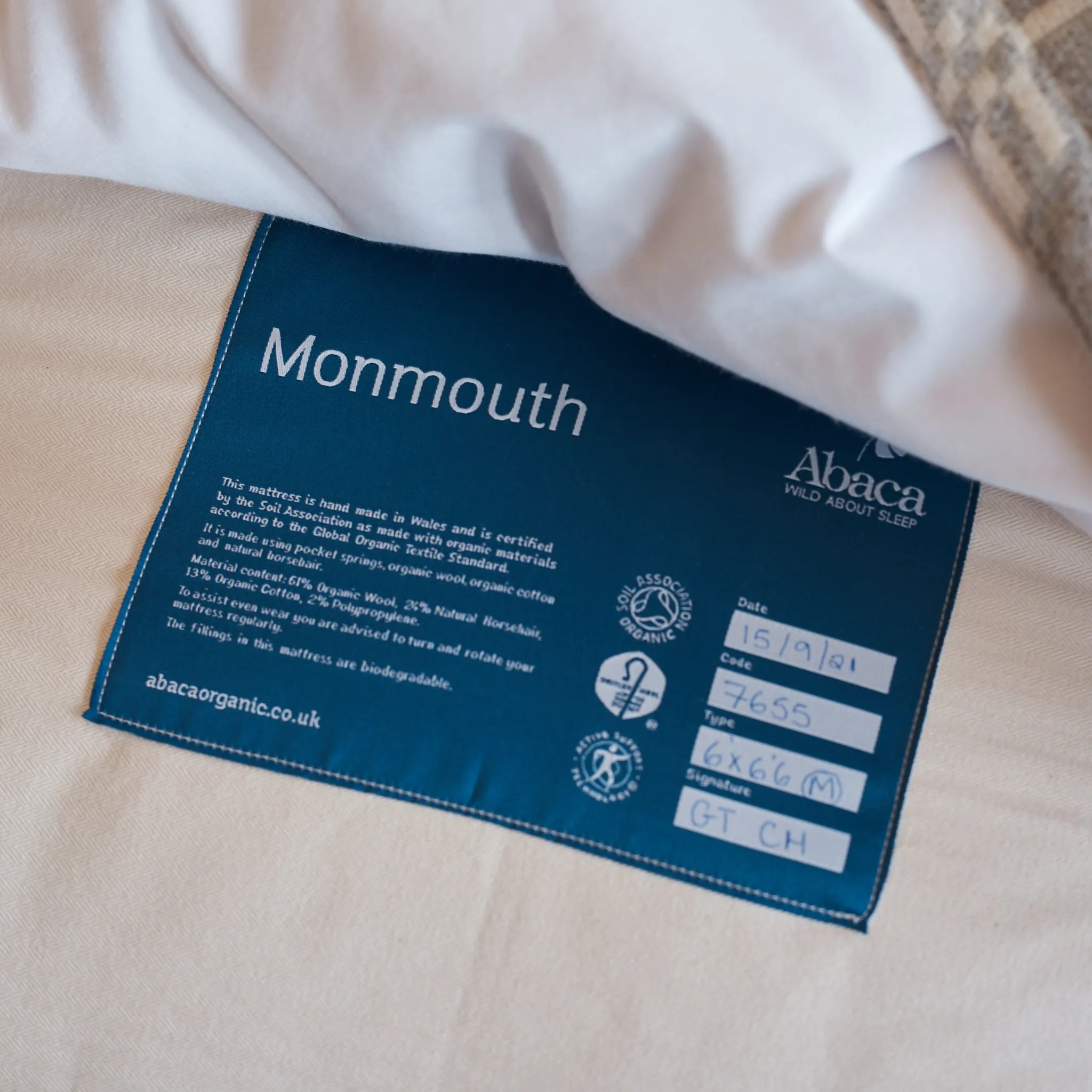 Monmouth Natural & Organic Pocket Sprung Mattress
