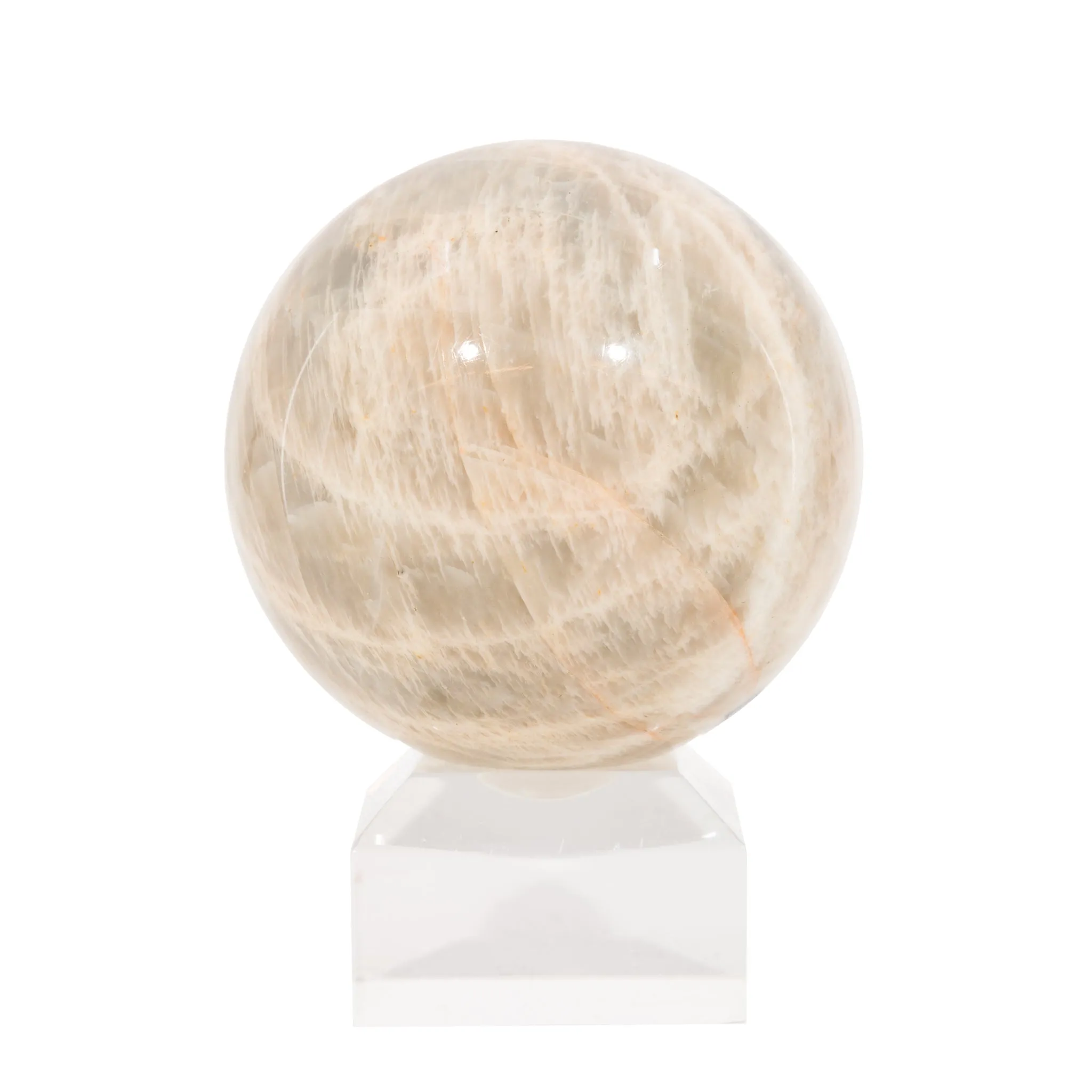 Moonstone 2.5 Inch 340 Grams Polished Crystal Sphere - India