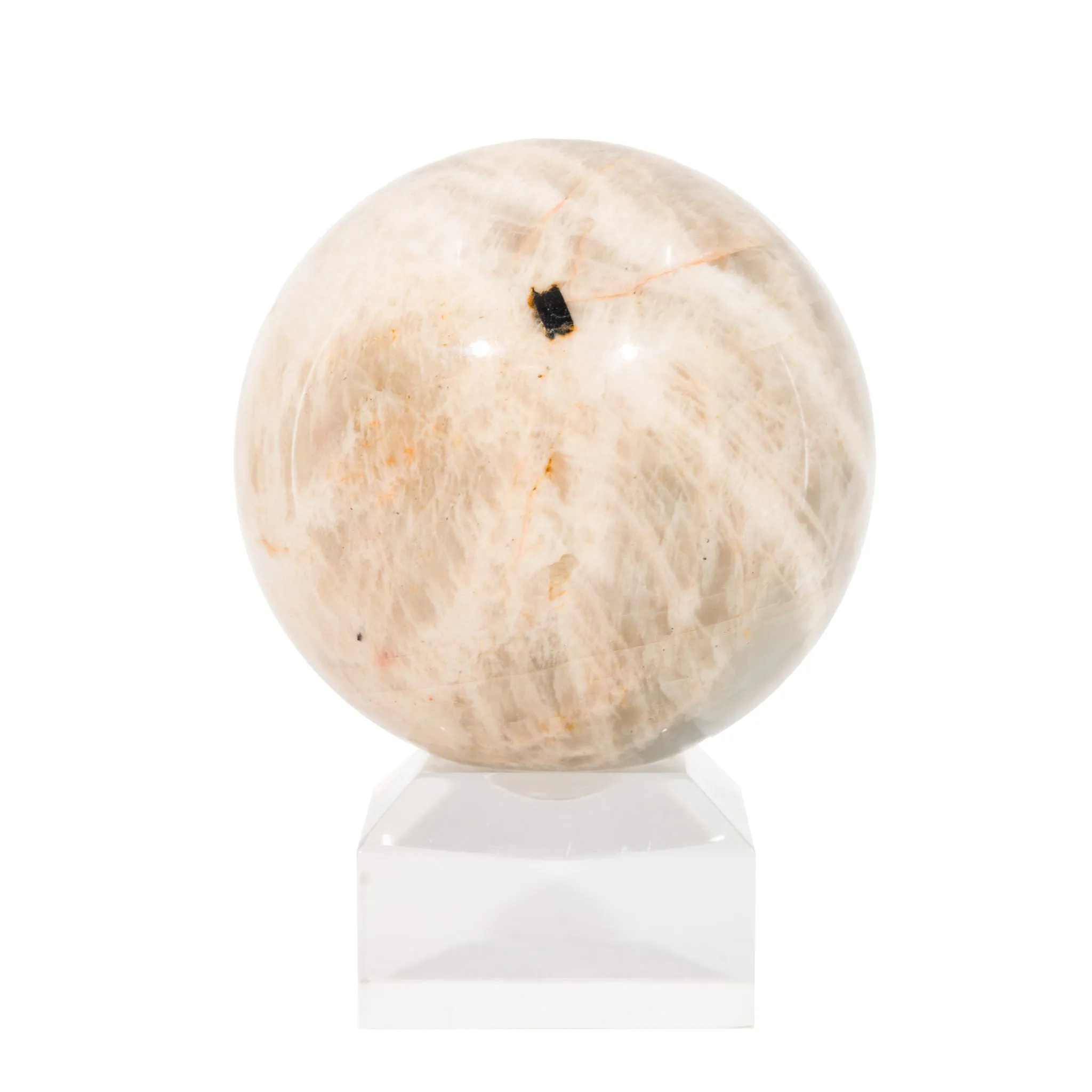 Moonstone 2.5 Inch 340 Grams Polished Crystal Sphere - India