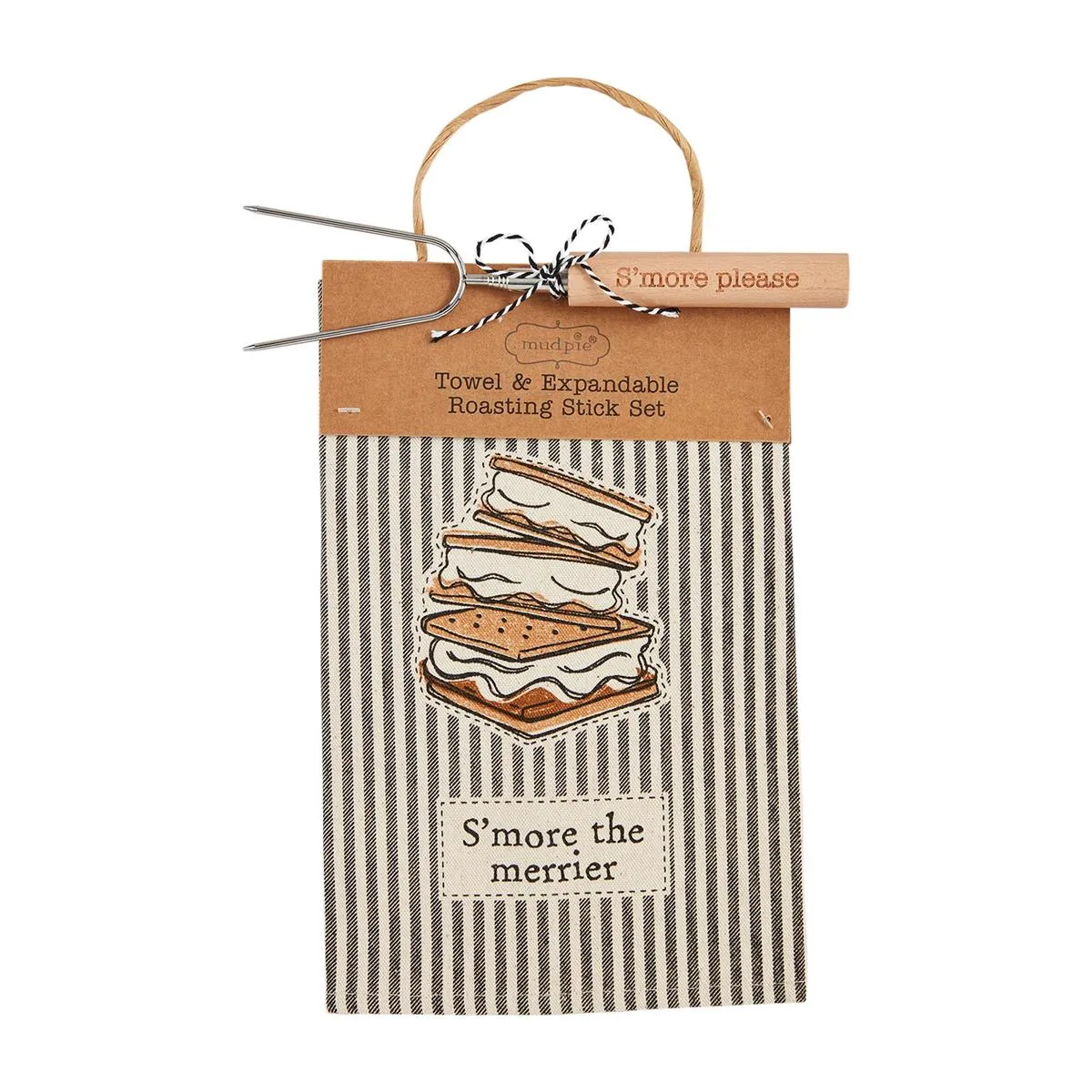 Mud Pie S'more Towel & Skewer Sets