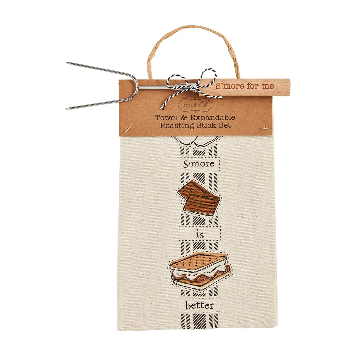 Mud Pie S'more Towel & Skewer Sets