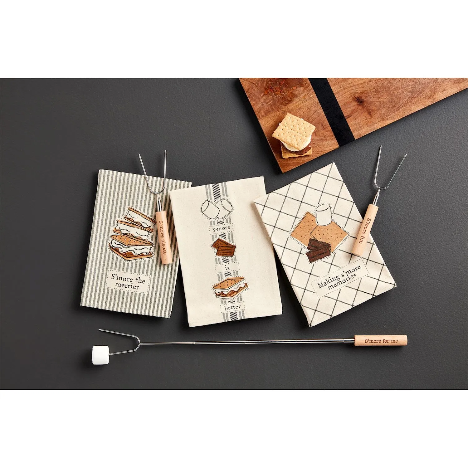 Mud Pie S'more Towel & Skewer Sets