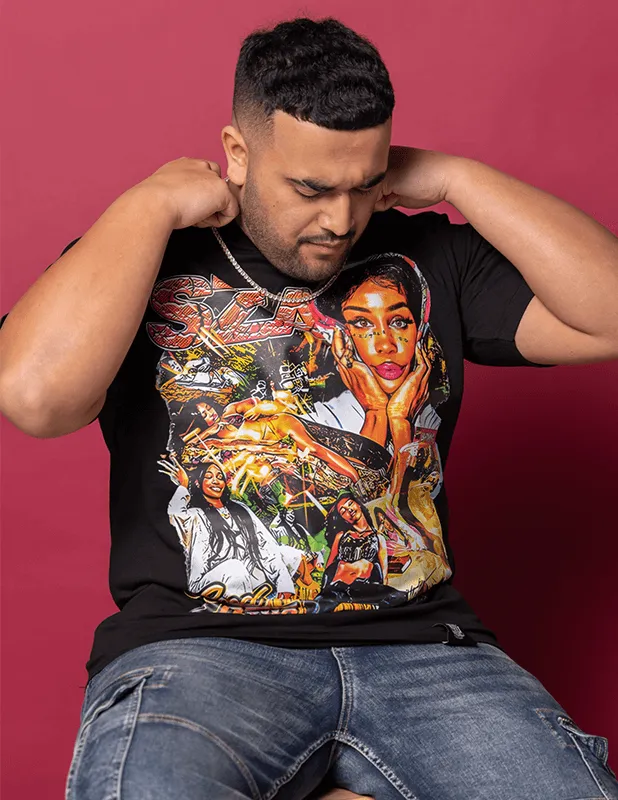 OG Culture X Pro Club Heavyweight Tee - SZA Collage