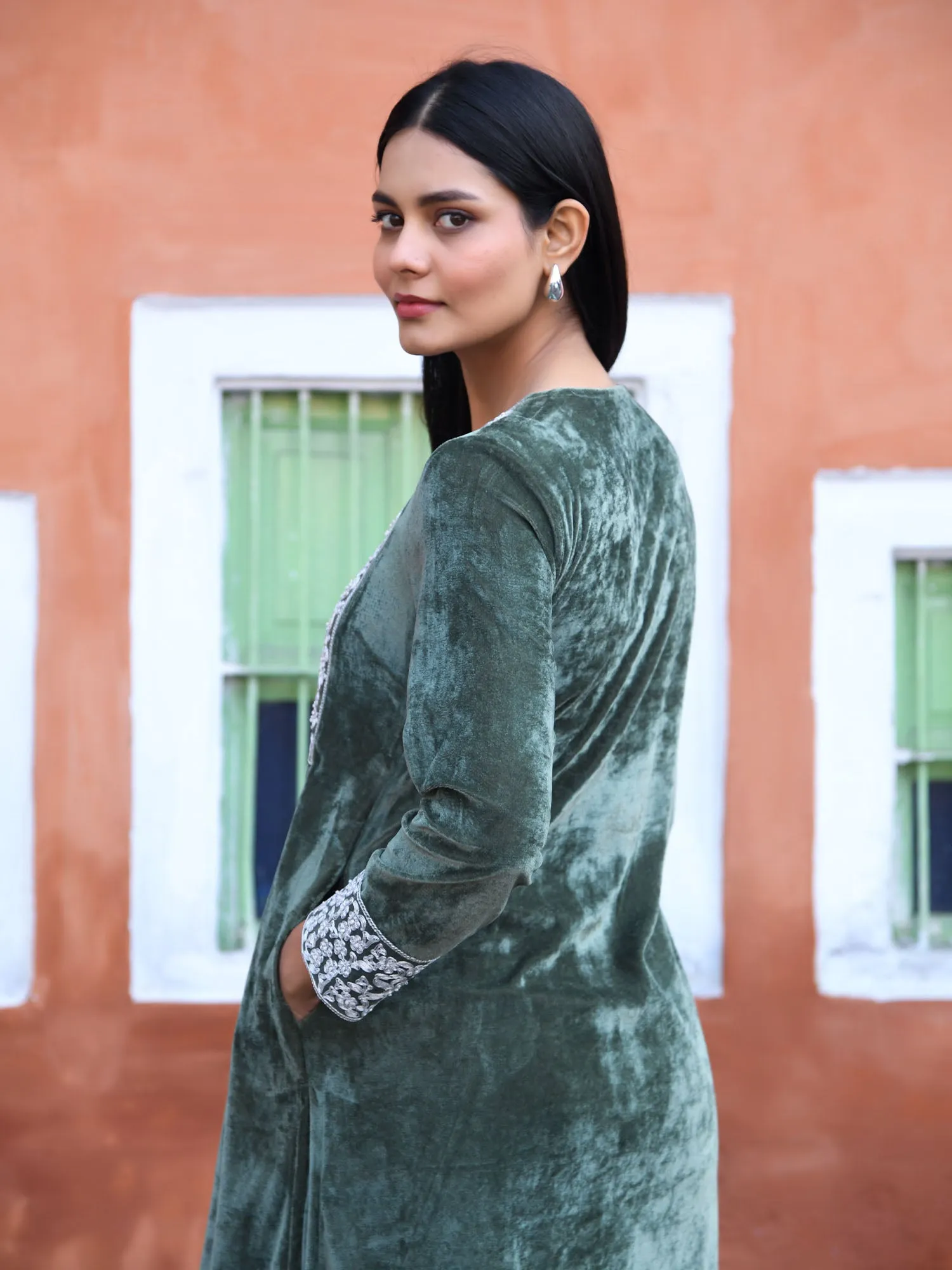 Olive Branch Kurta Set