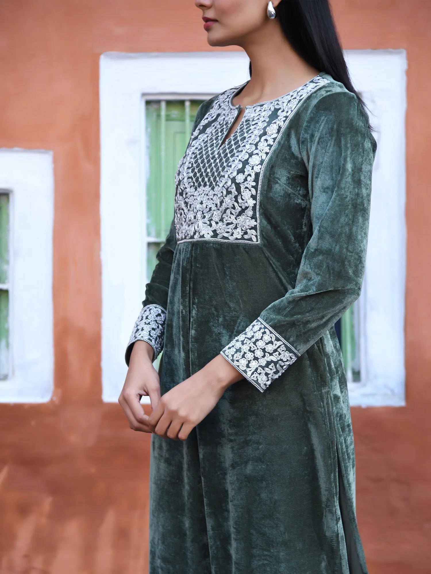 Olive Branch Kurta Set