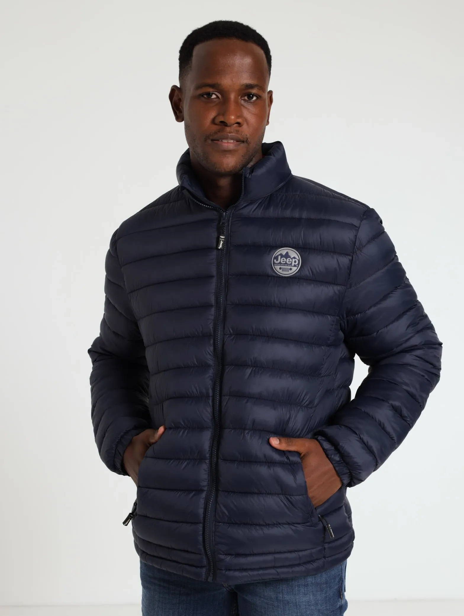 Packable Puffer Jacket - Navy