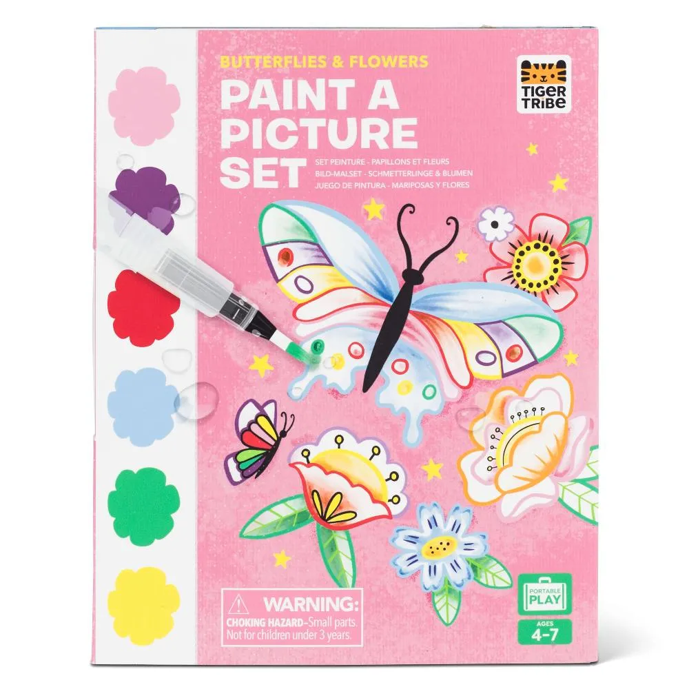 PAINT A PICTURE SET BUTTERFLIES & FLOWERS