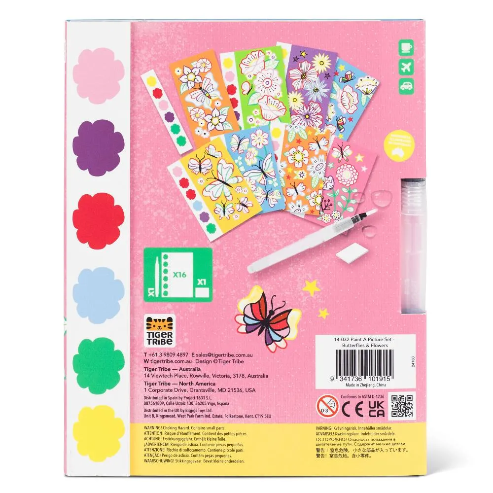 PAINT A PICTURE SET BUTTERFLIES & FLOWERS