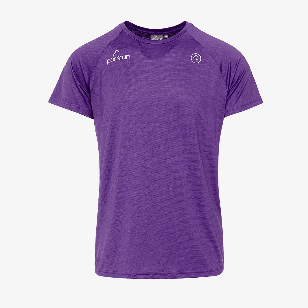 parkrun Milestone Men's T-Shirt 25 - Purple