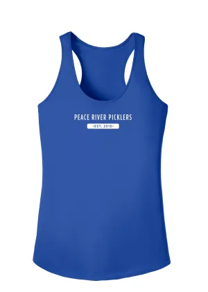 Peace River Picklers 2021 Pickleball Ladies Performance Racerback Shirt - Design 2