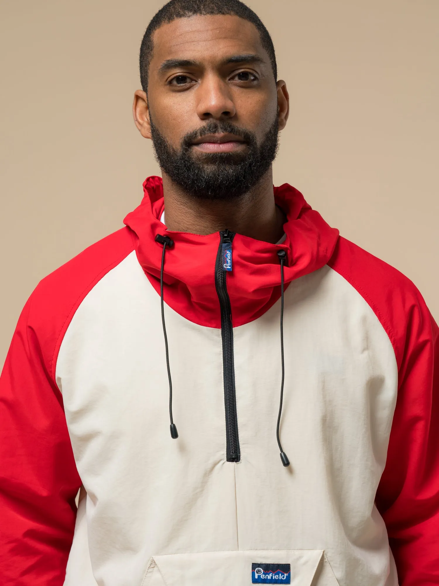 Penfield Pac Jac – Packable Anorak in True Red/Dove