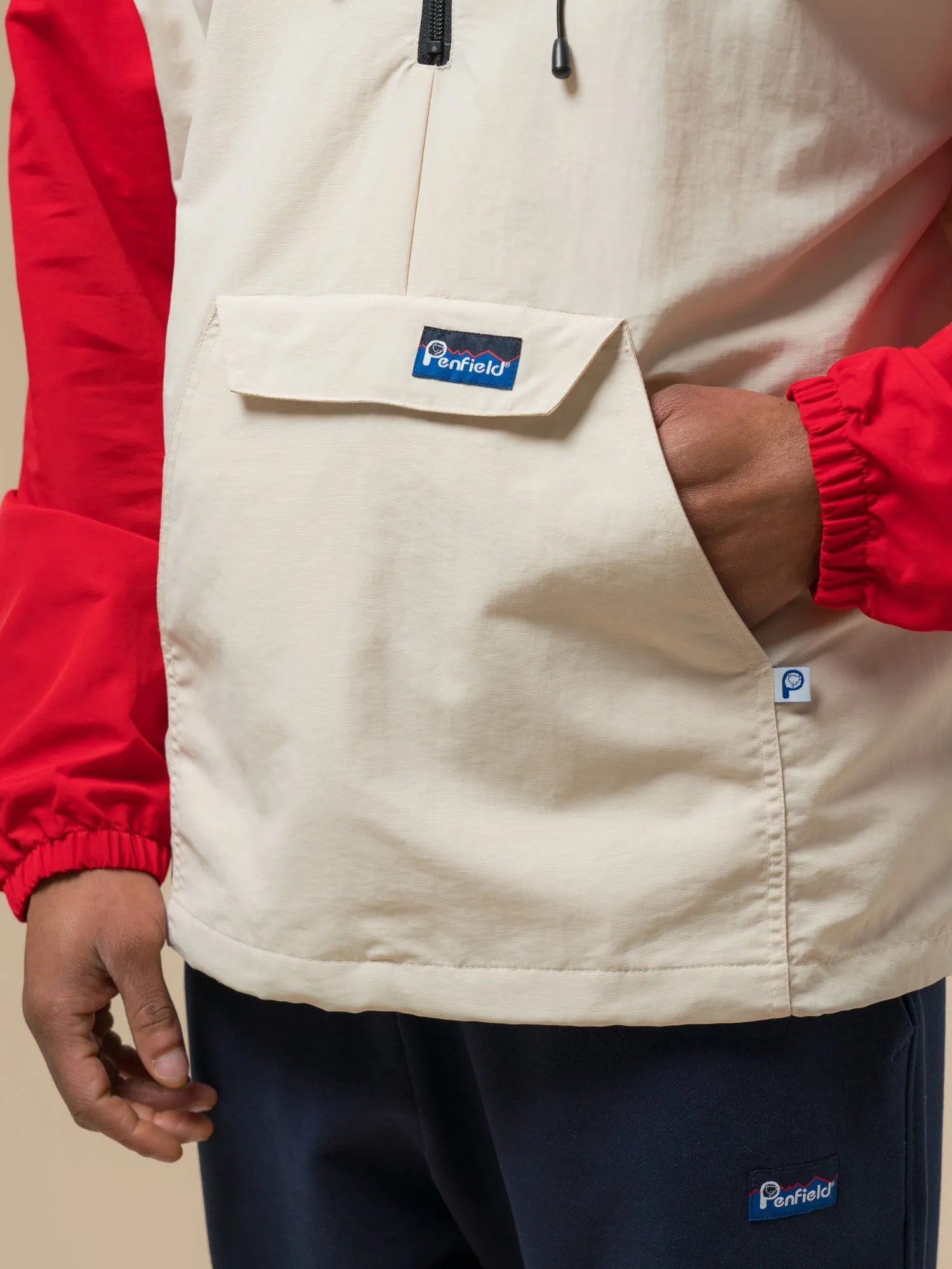 Penfield Pac Jac – Packable Anorak in True Red/Dove