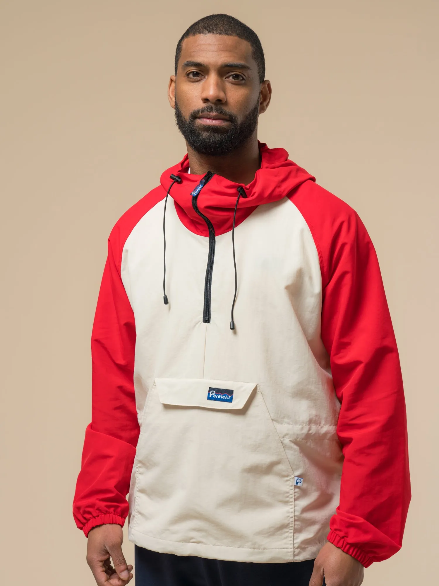 Penfield Pac Jac – Packable Anorak in True Red/Dove