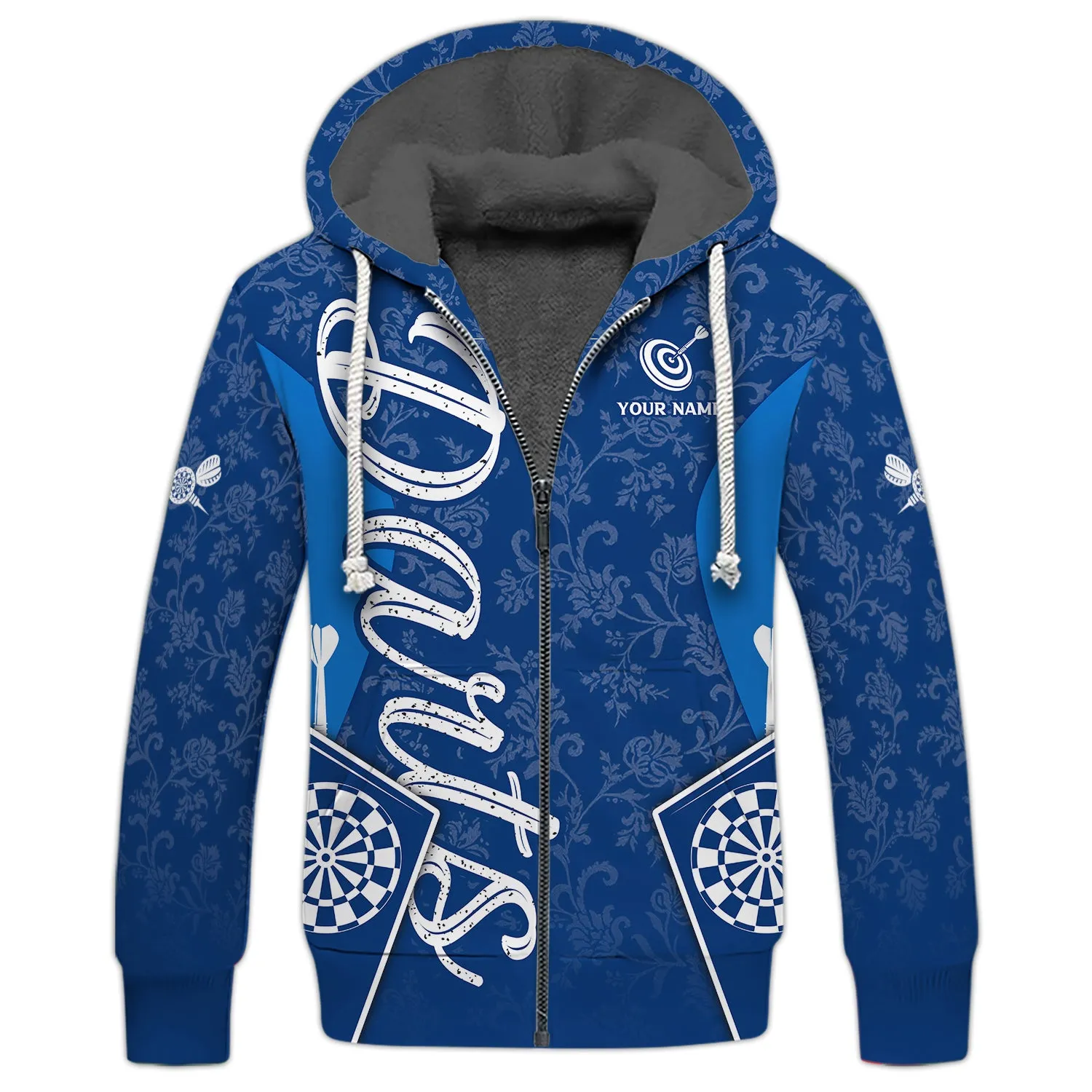 Personalized Name Darts Blue 3D Printed Shirts