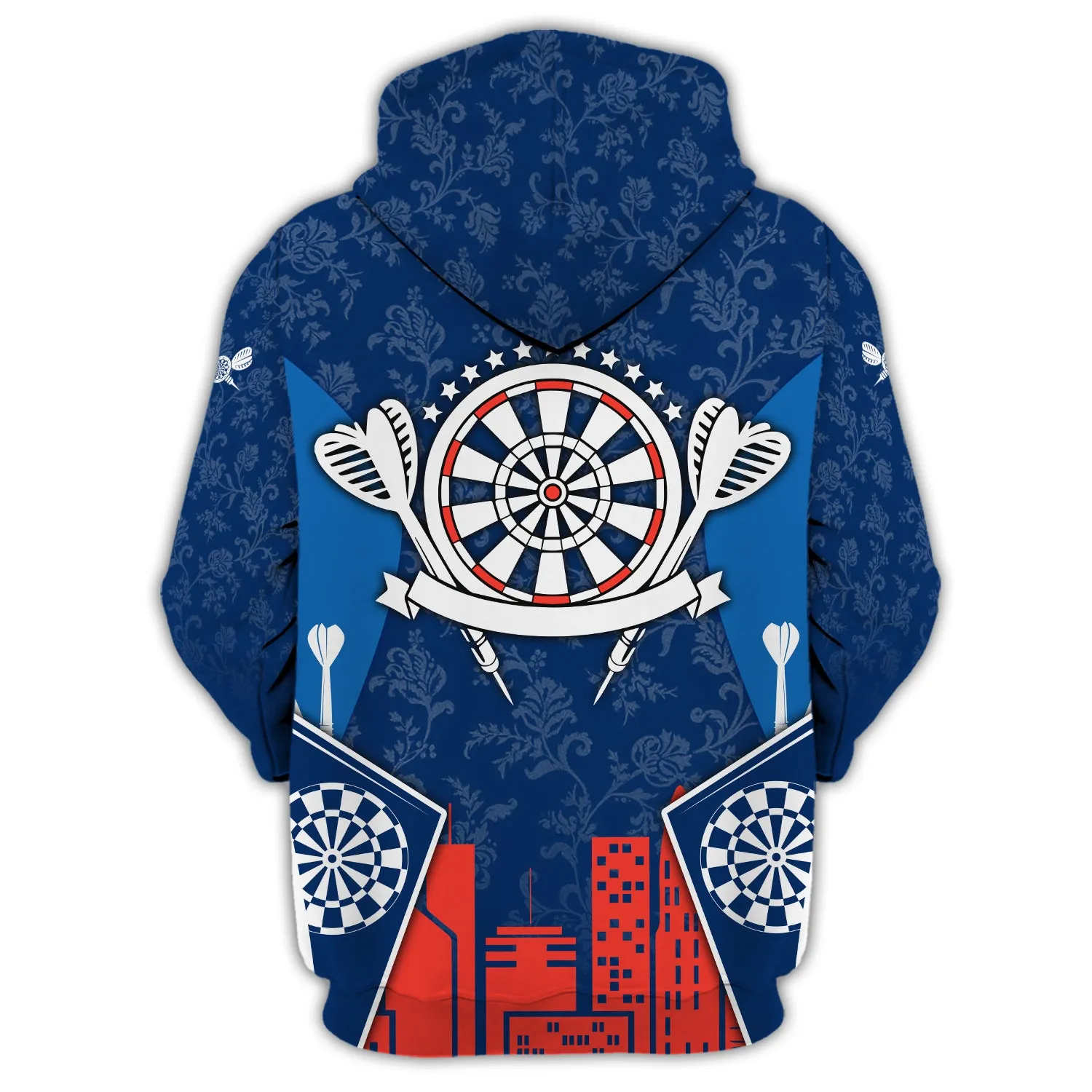 Personalized Name Darts Blue 3D Printed Shirts