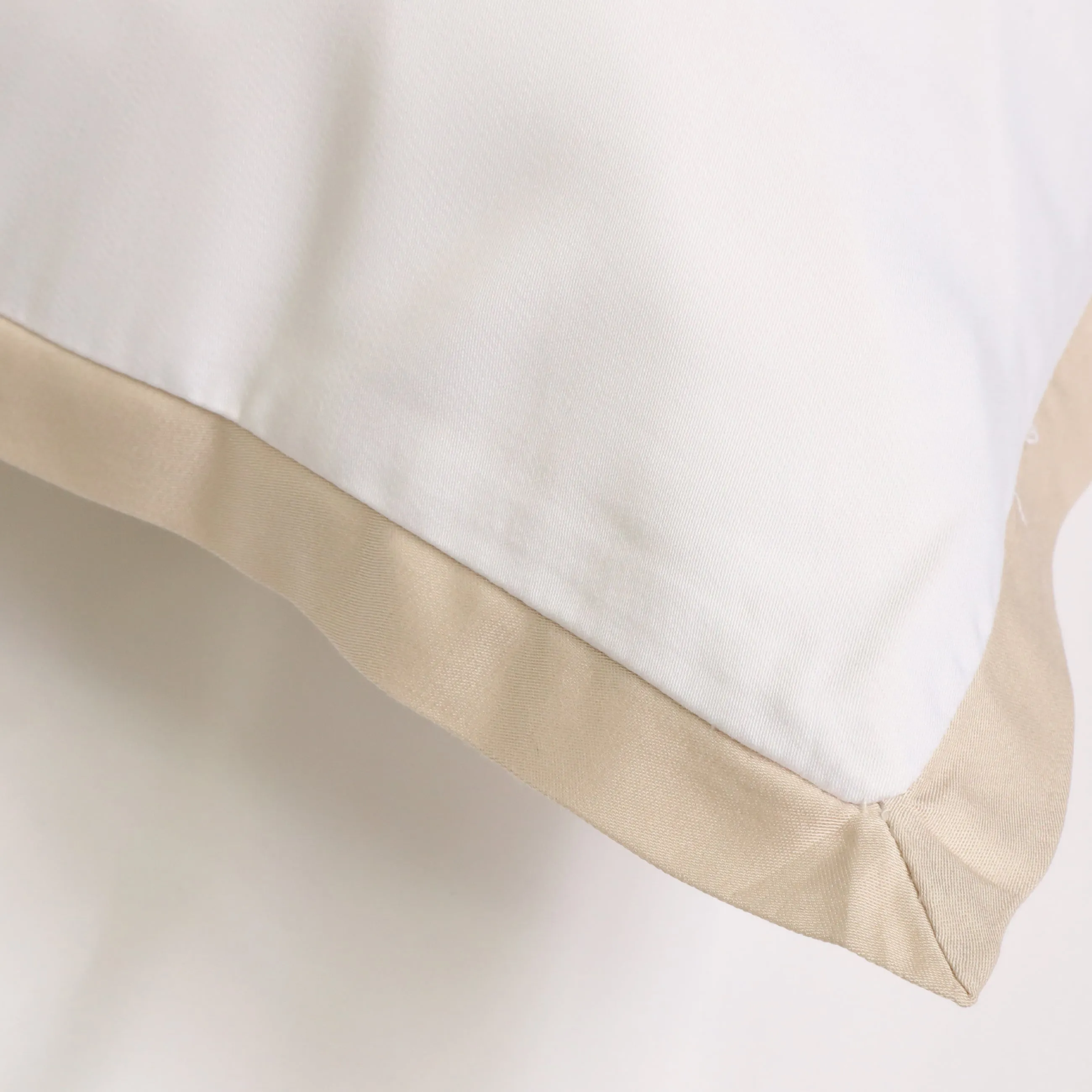 Pom Pom at Home Langston Bamboo Sateen Duvet Cover Set ~ Sand Flange ~ Available in Twin, Queen and King Sizes