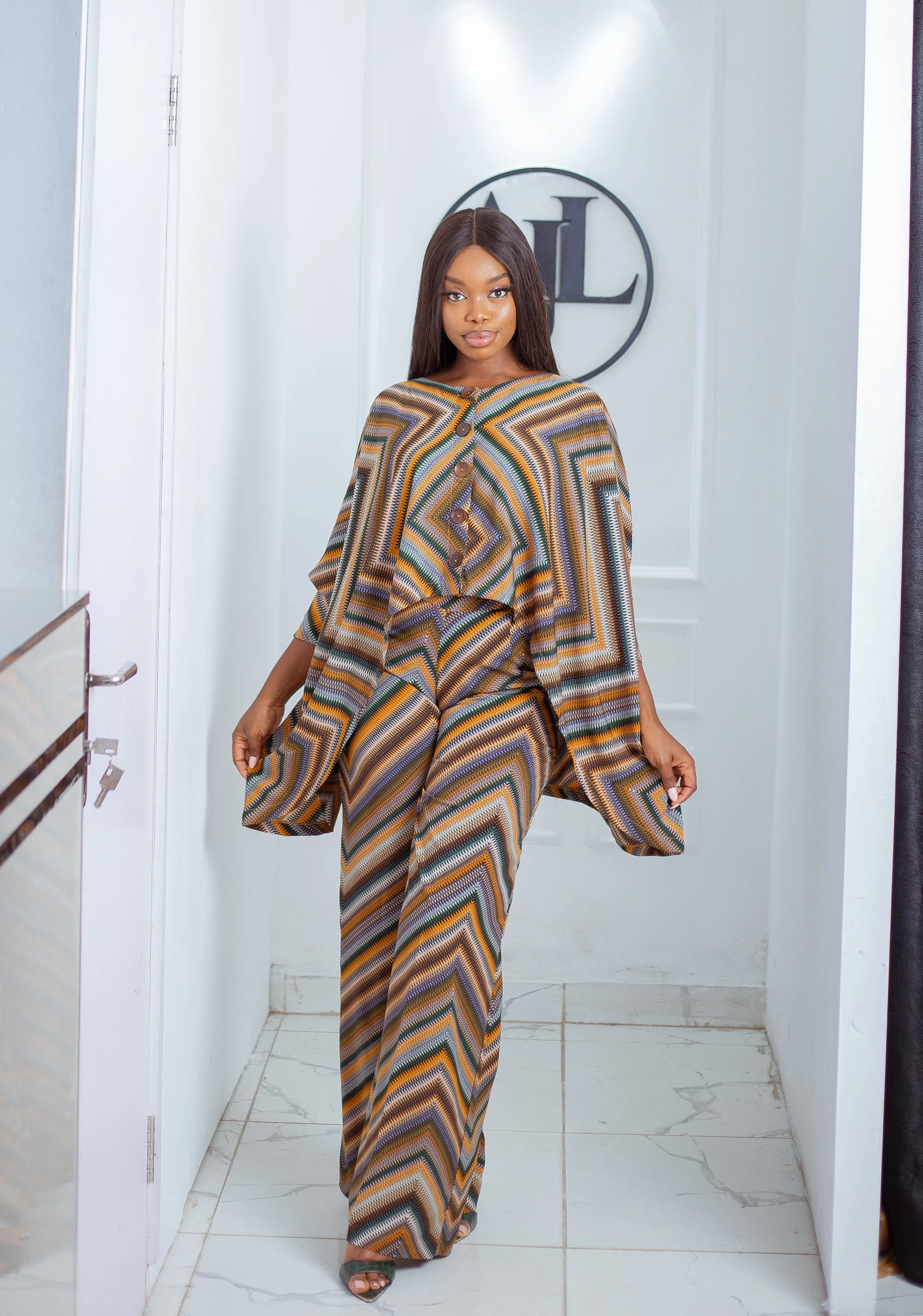 Poncho Pants Set