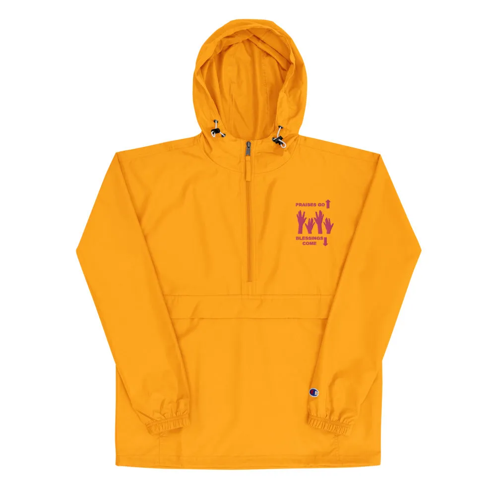 Praises Up Embroidered Champion Packable Jacket