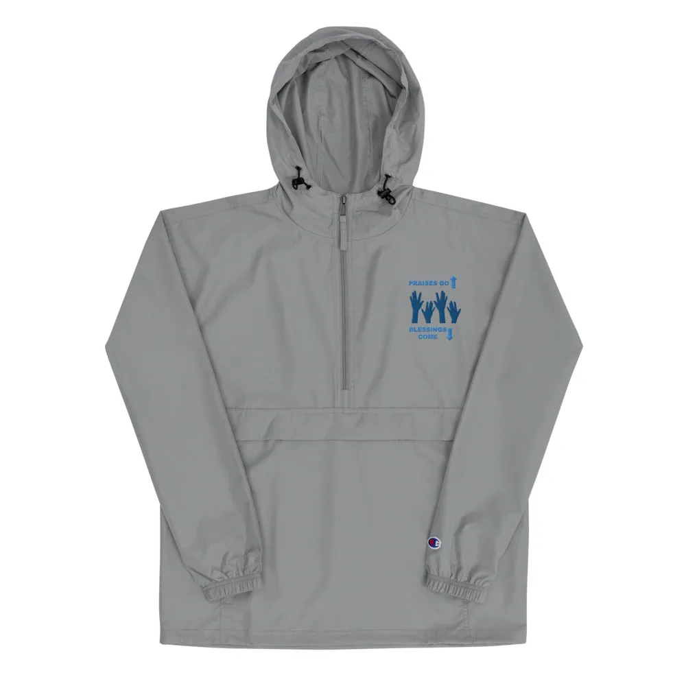 Praises Up Embroidered Champion Packable Jacket