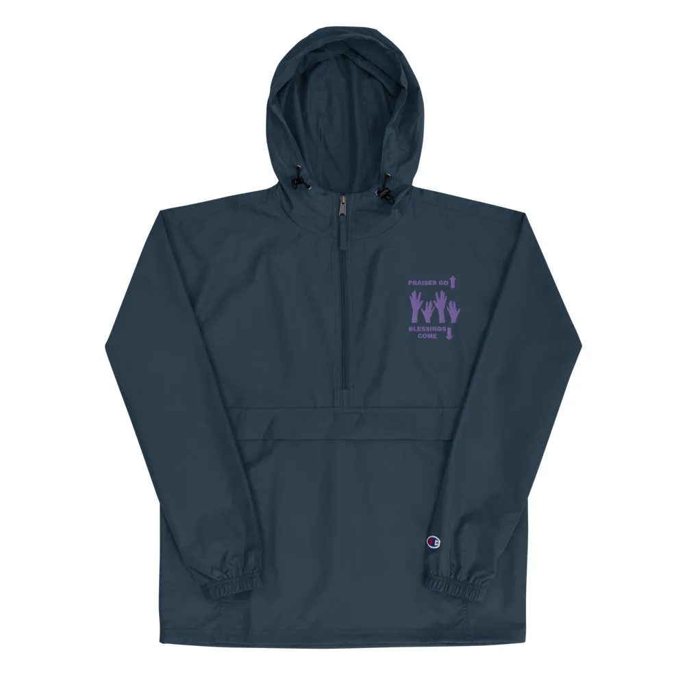 Praises Up Embroidered Champion Packable Jacket