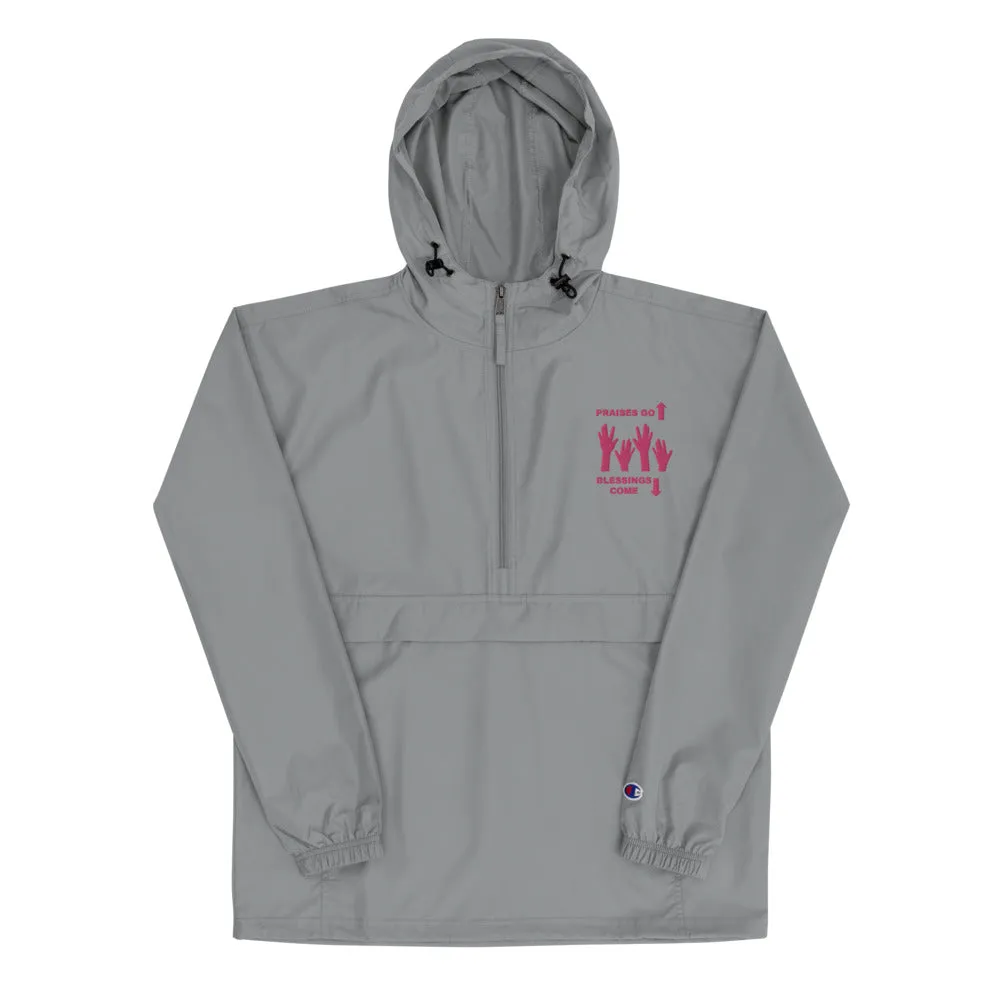 Praises Up Embroidered Champion Packable Jacket