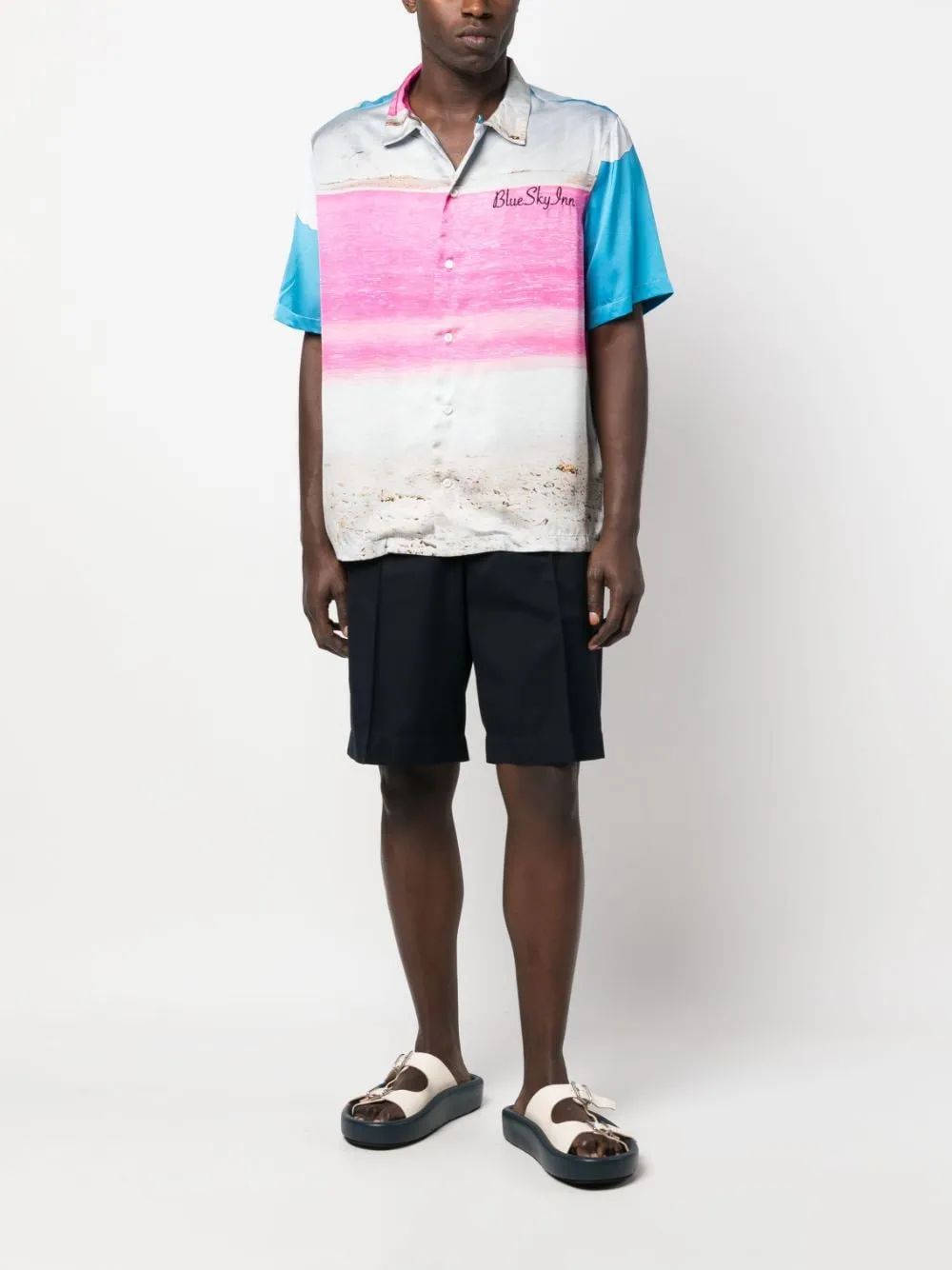 Printed viscose shirt