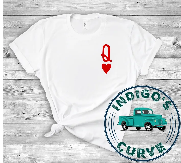 Queen of Hearts Bella Canvas 3001 Tee