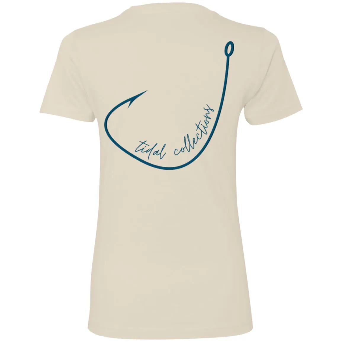 "Big Hook- NAVY" Ladies' Boyfriend Tee