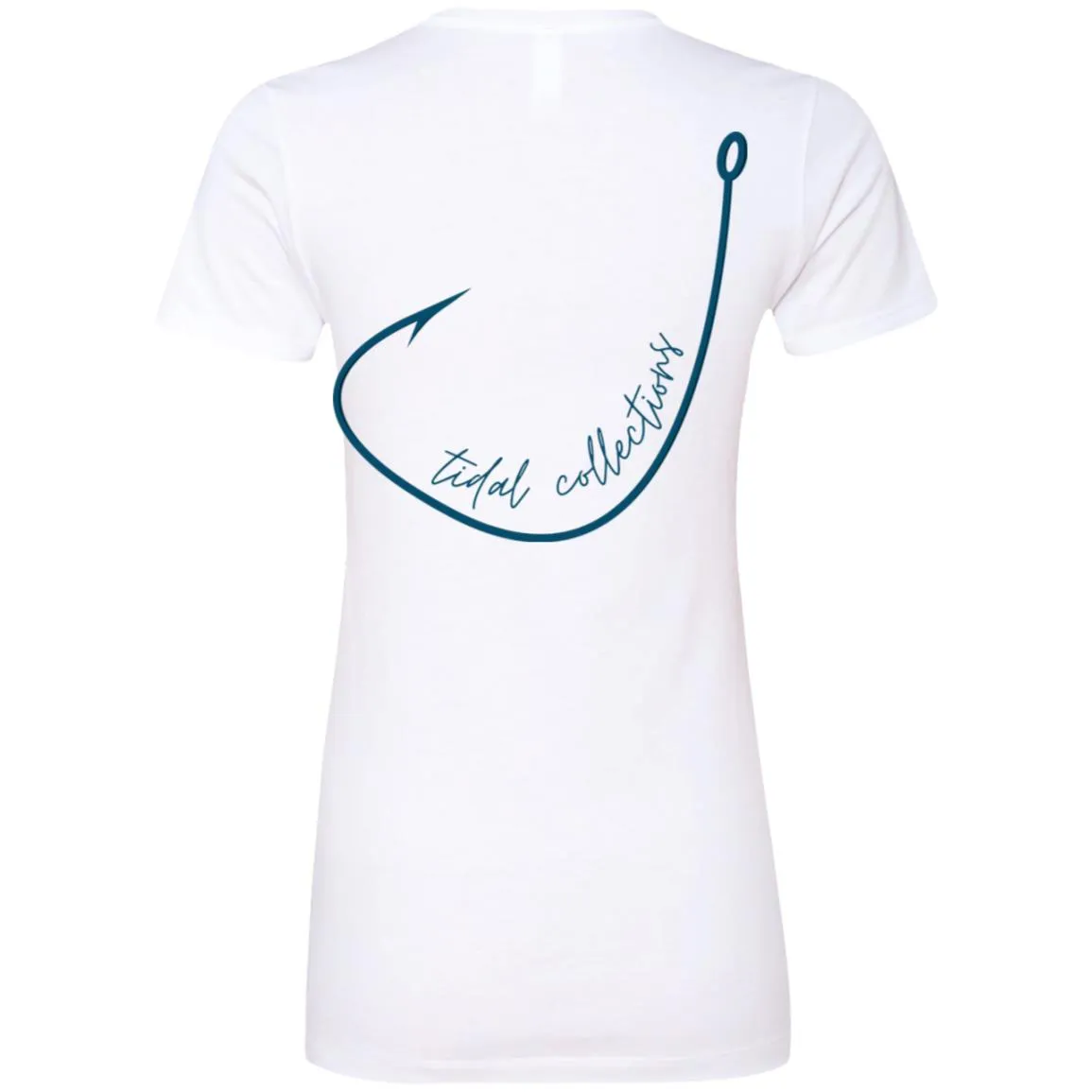 "Big Hook- NAVY" Ladies' Boyfriend Tee
