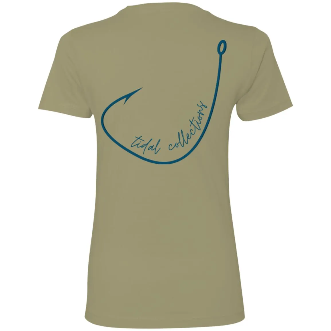"Big Hook- NAVY" Ladies' Boyfriend Tee