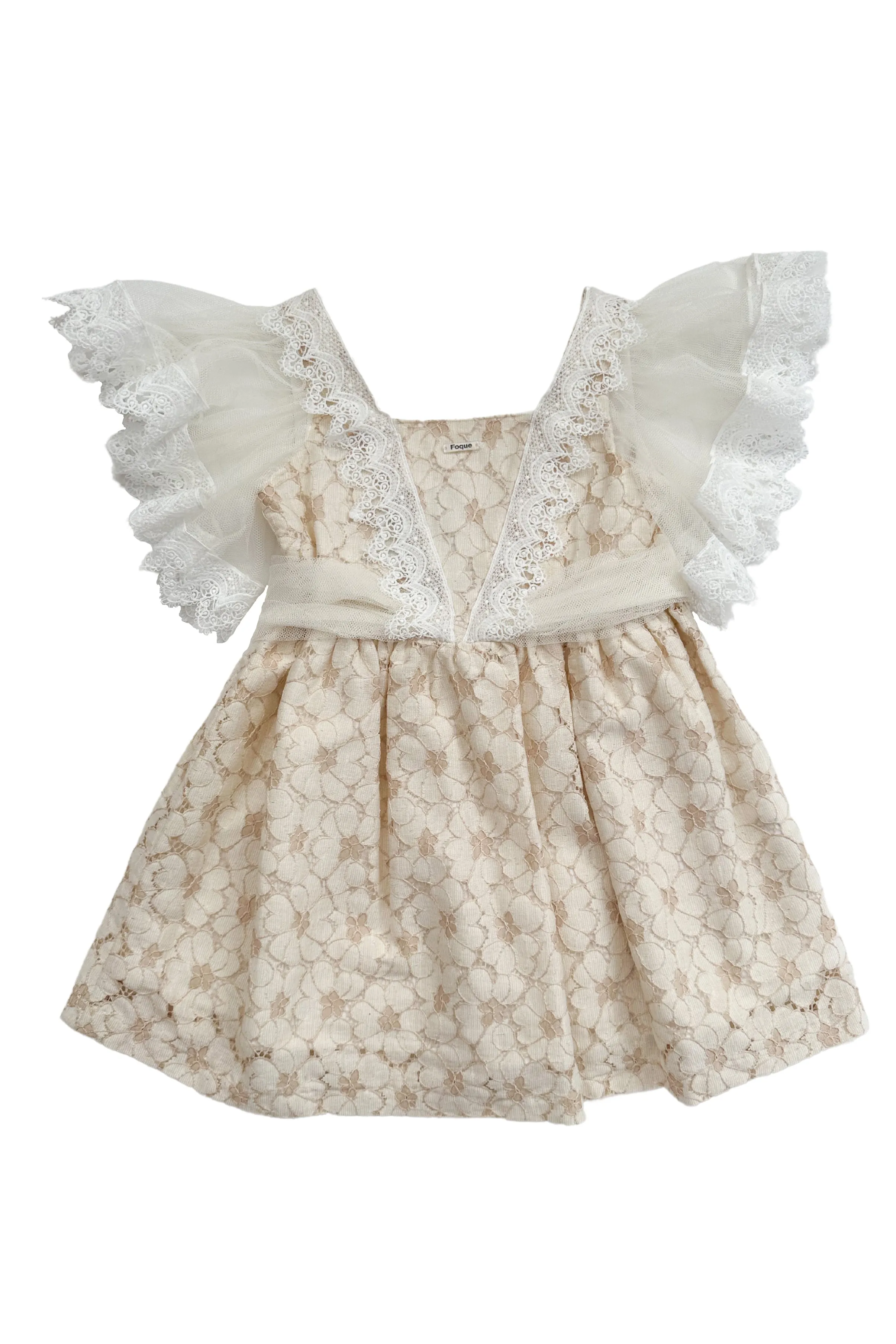 "Darla" Beige Lace Dress