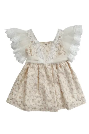 "Darla" Beige Lace Dress