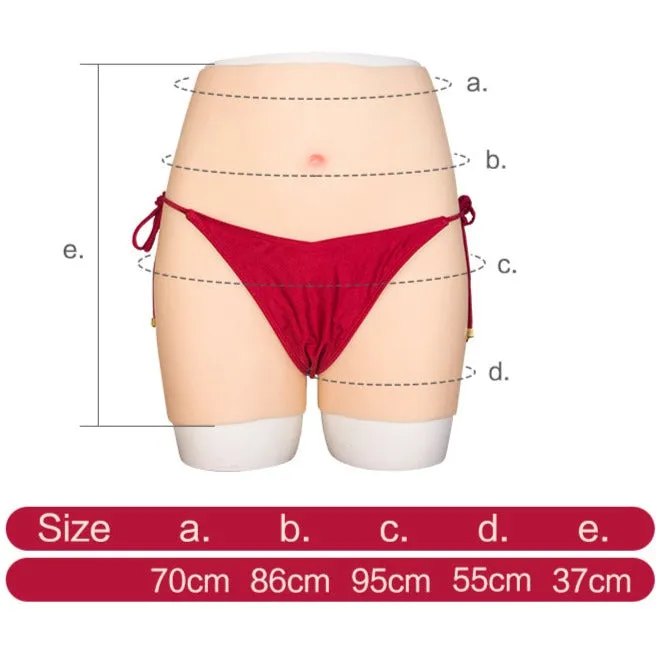 Realistic Vagina Panties Shemale Pussy Pants Hip Enhancer Silicone Soft