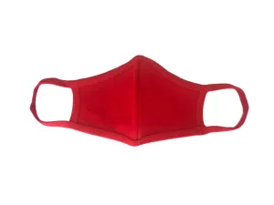Red Face Mask, 100% Cotton, 2 layers, Washable, Reusable Mask, Adult Size