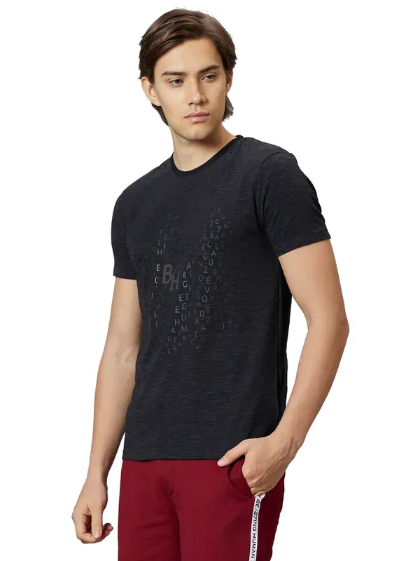 REGULAR FIT T-SHIRTS SHORT SLEEVE BLACK