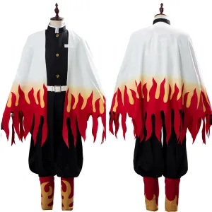 Rengoku Kyoujuro/Kyoujurou Outfit Cosplay Costume Halloween Carnival Suit
