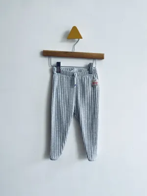 Ribbed Leggings - Light Grey // 18-24M