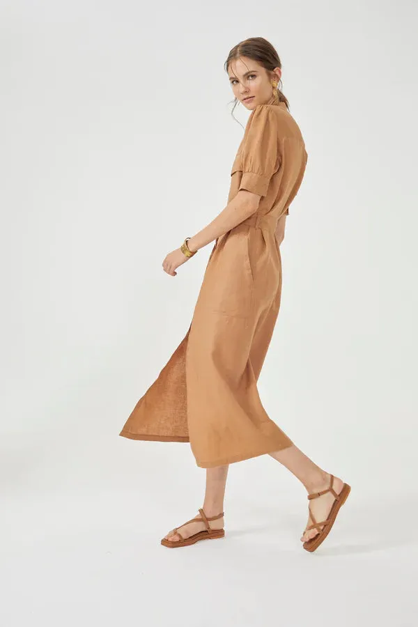 SAFARI DRESS - CAMEL